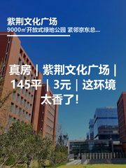 真房｜紫荆文化广场 |145平｜3元｜这环境太香了！ - 缩略图 1