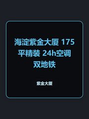 海淀紫金大厦 175平精装 24h空调 双地铁 - 缩略图 1