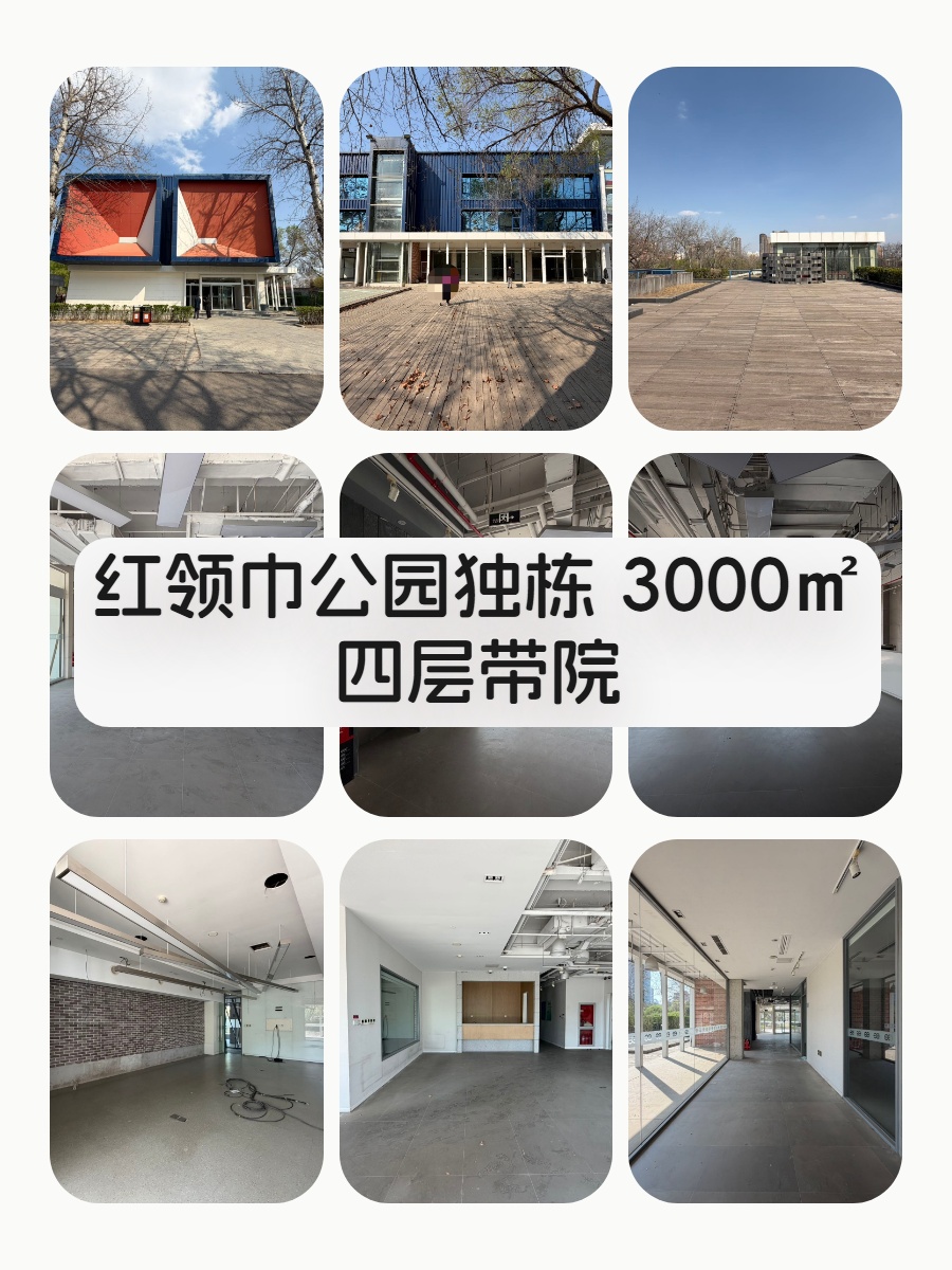 红领巾公园独栋 3000㎡  四层带院