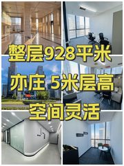 整层928平米 亦庄 5米层高 空间灵活 - 缩略图 1