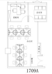 琨莎中心 2隔断间12工位 - 缩略图 9