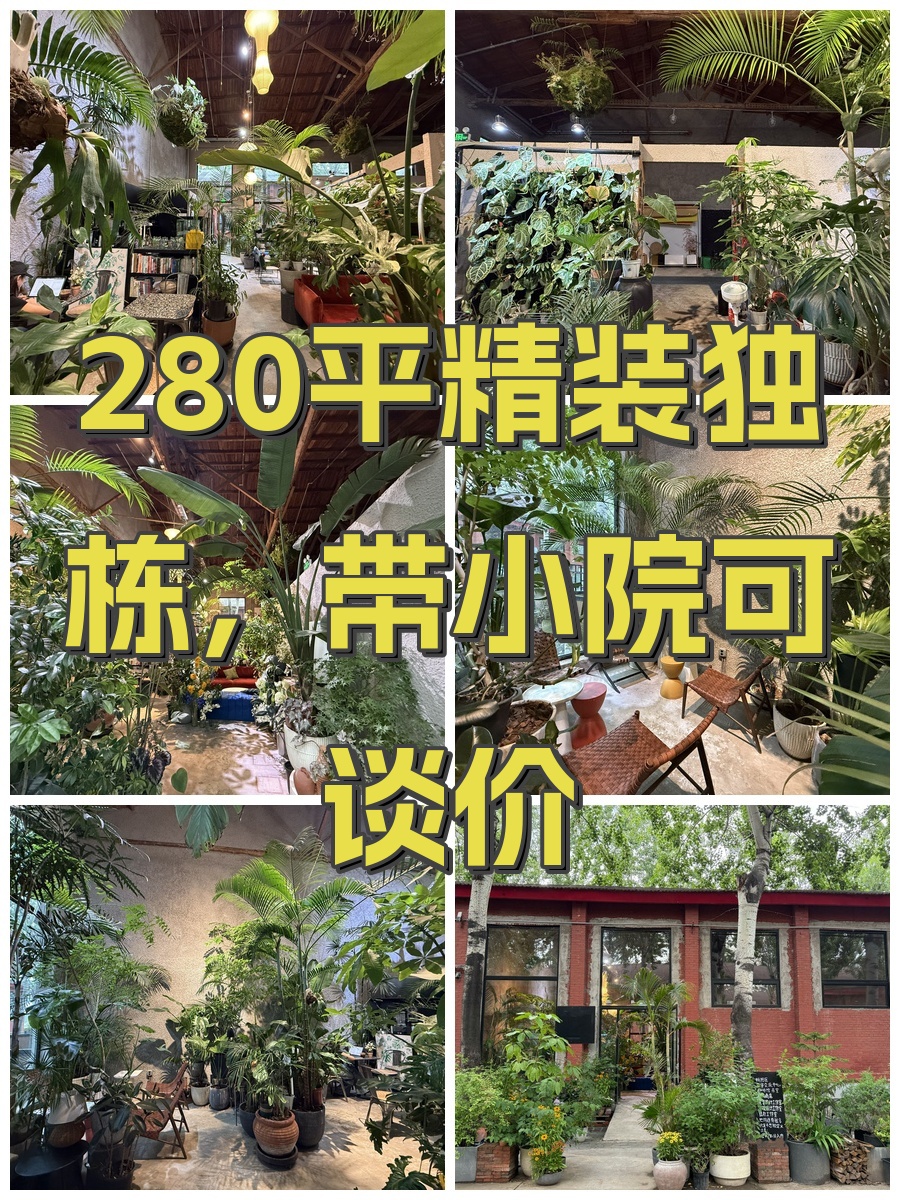 280平精装独栋，带小院可谈价