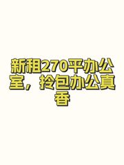 新租270平办公室，拎包办公真香 - 缩略图 1