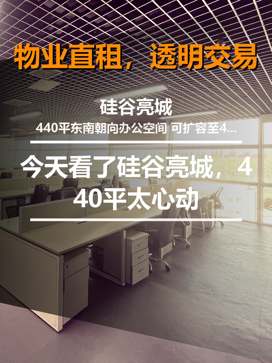 今天看了硅谷亮城，440平太心动