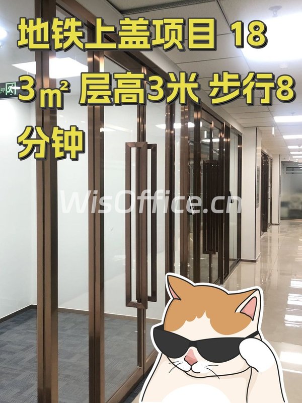 地铁上盖项目 183㎡ 层高3米 步行8分钟 - 首图