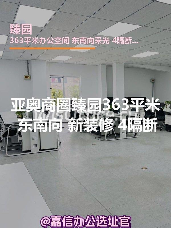 臻园363平米 东南向 新装修 4隔断 - 首图