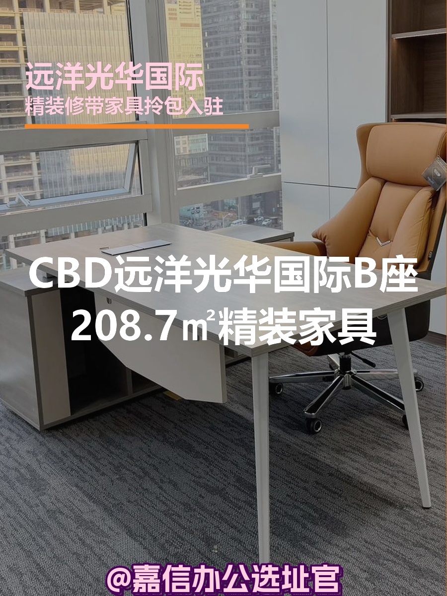 远洋光华国际B座208.7㎡精装家具