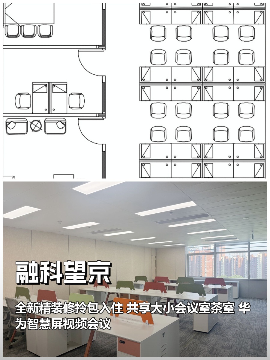 真房｜融科望京 |32工位｜2.4万｜正对soho