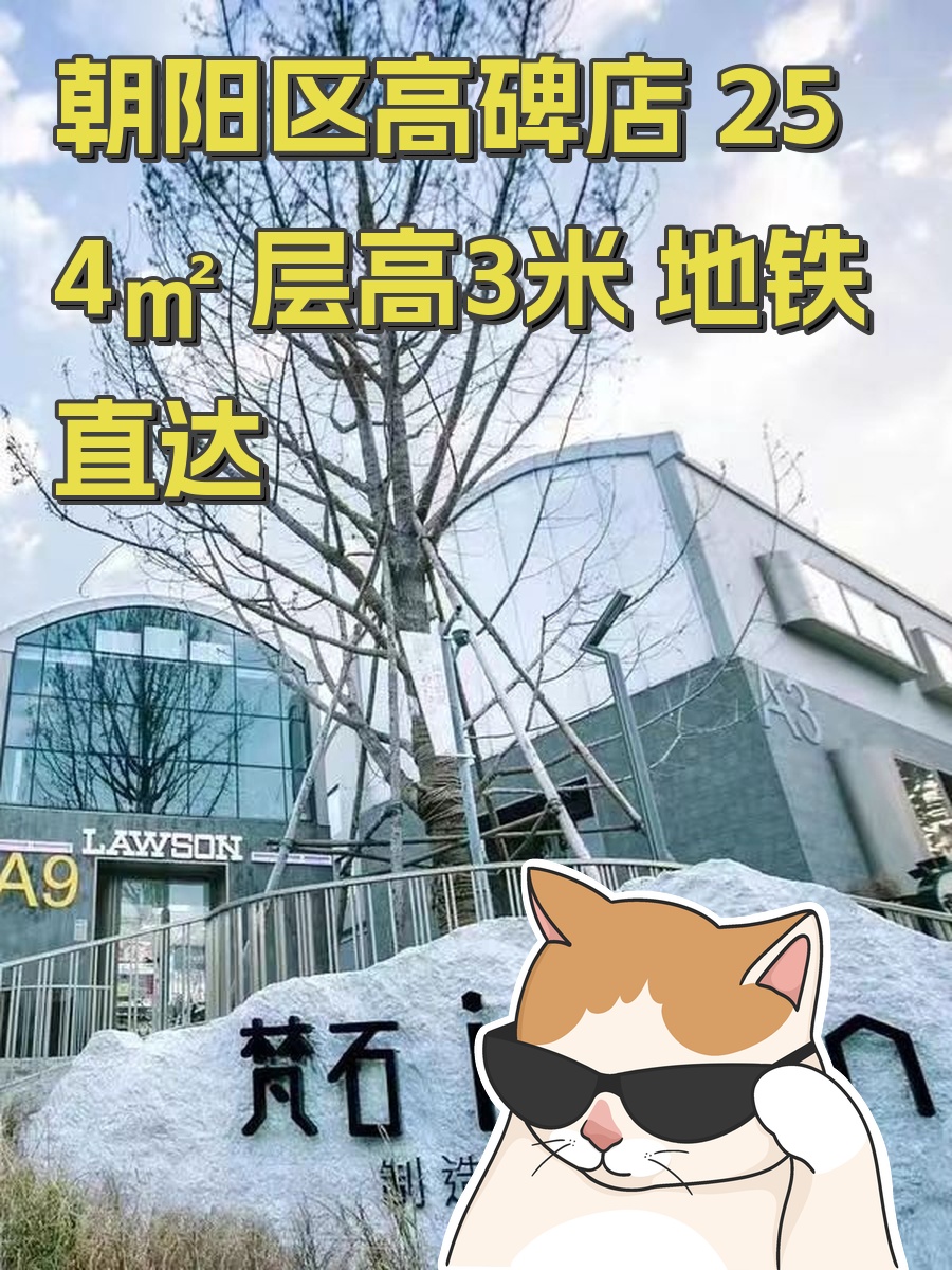 朝阳区高碑店 254㎡ 层高3米 地铁直达