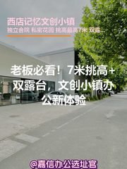 老板必看！7米挑高+双露台，文创小镇办公新体验 - 缩略图 1