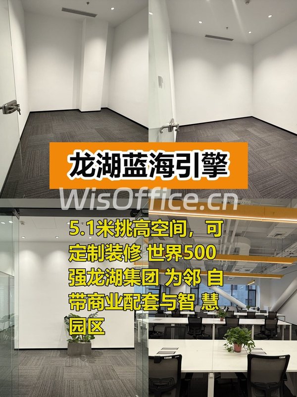 龙湖蓝海引擎451平高挑空，拎包入驻适合创业 - 首图