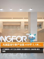 龙湖蓝海引擎产业园 450平 5.1米层高 新装修 - 缩略图 1