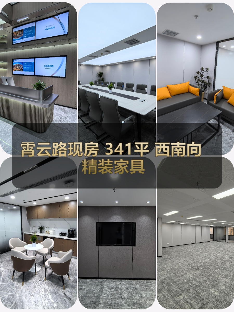 霄云路现房 341平 西南向 精装家具