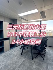 三元桥鹏润大厦283平精装工位 - 缩略图 1