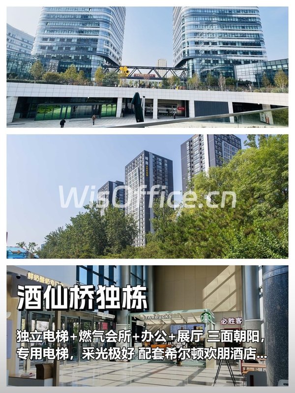 亚奥商圈独栋，三面朝阳采光好 - 首图