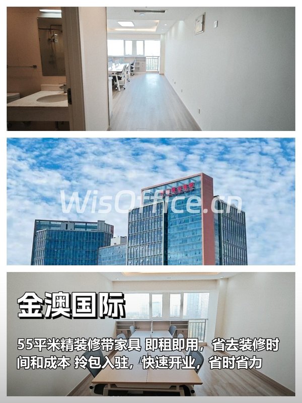 金澳国际眼红！55平米精装即租即用 - 首图