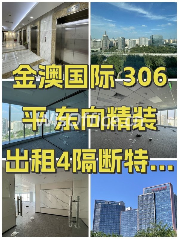 办公室选址中，我好喜欢金澳国际的落地窗 - 首图