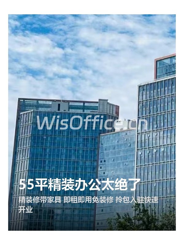55平精装办公太绝了 - 首图