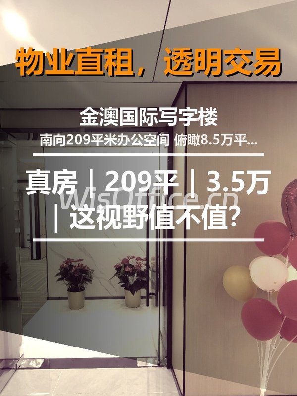 真房｜金澳国际 |209平｜3.5万｜这视野值不值？ - 首图