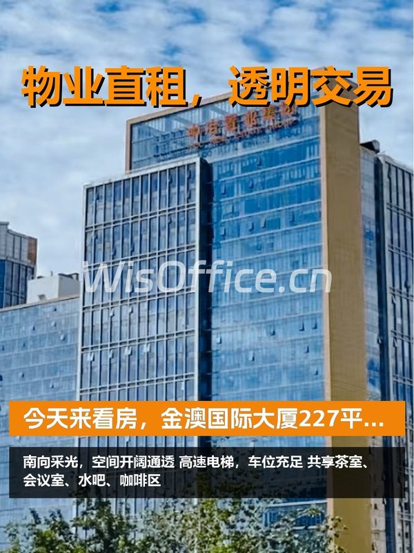今天来看房，金澳国际大厦227平采光太赞 - 首图