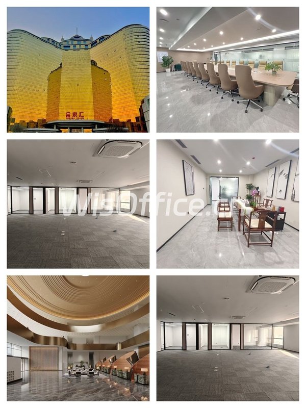 金泉汇372平精装办公，地铁上盖 - 首图