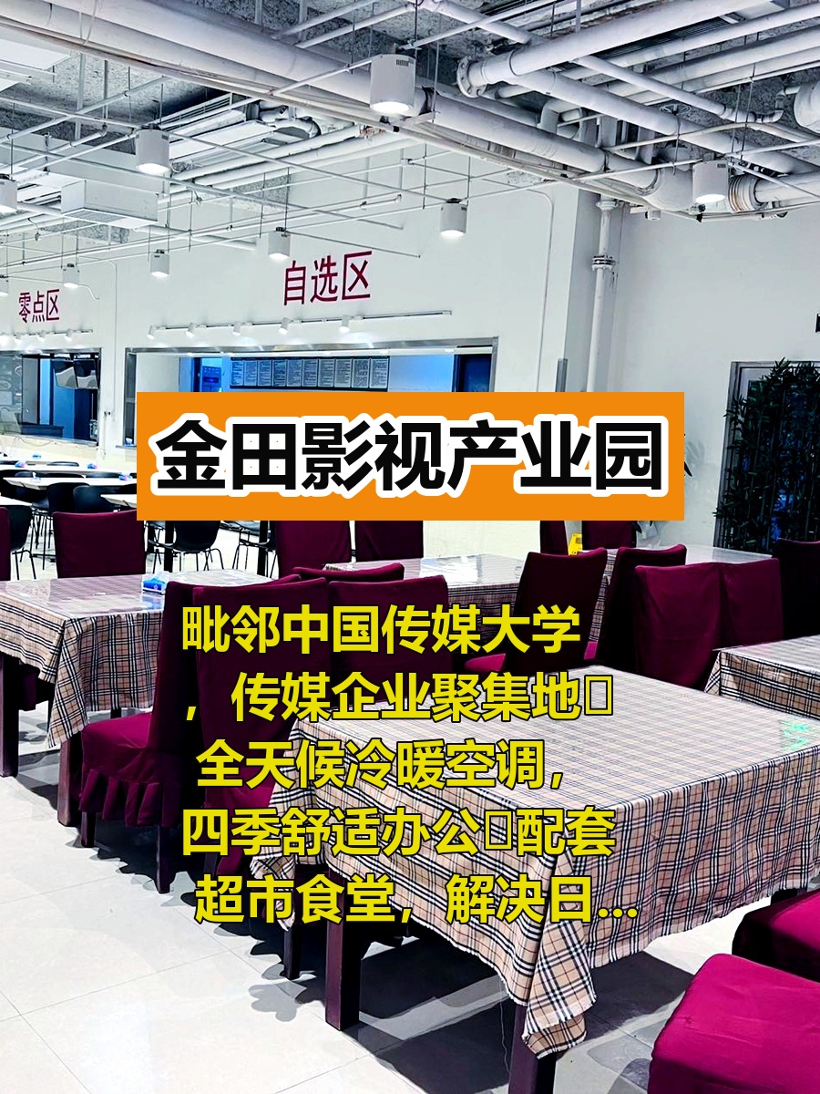 金田影视产业园 3.8米层高精装办公