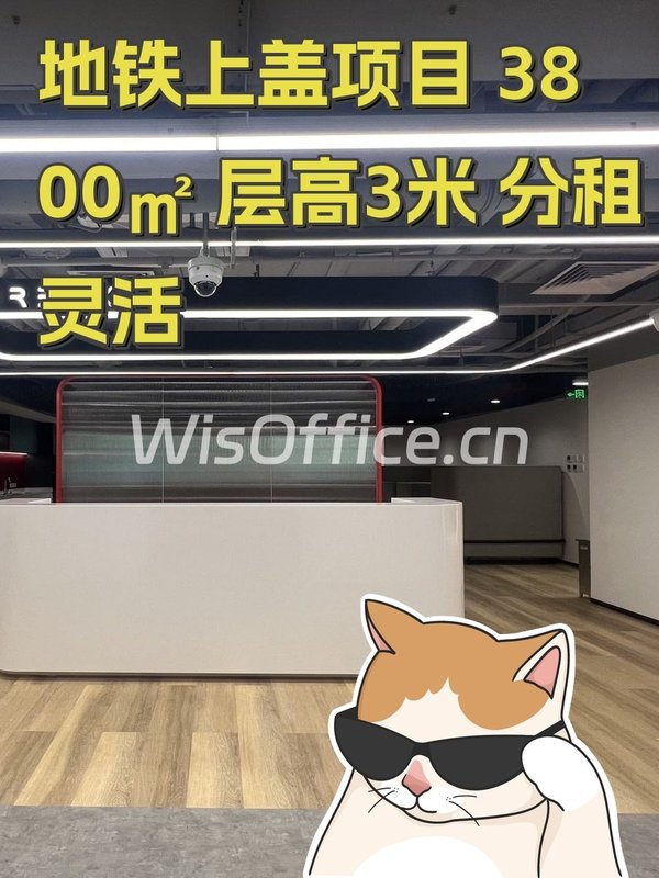 地铁上盖项目 3800㎡ 层高3米 分租灵活 - 首图