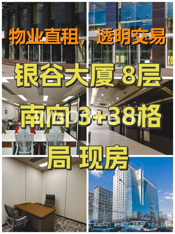 银谷大厦 8层 南向 3+38格局 现房 - 首图