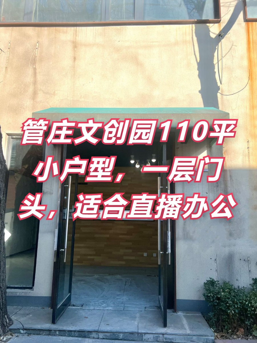 长隆文创园110平小户型，一层门头，适合直播办公