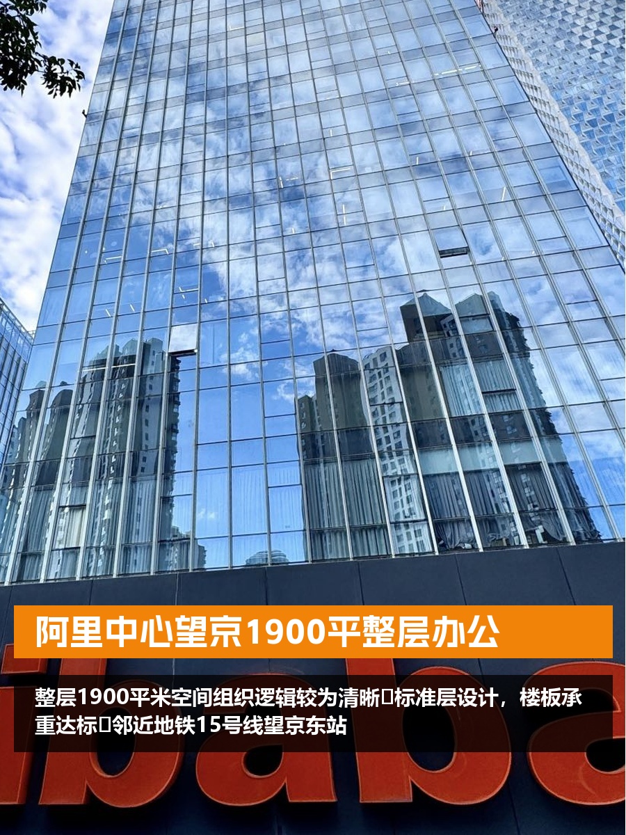 阿里中心望京1900平整层办公