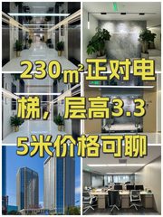 230㎡正对电梯，层高3.35米价格可聊 - 缩略图 1