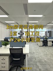 静安中心 211.5平 3m层高 南向 3室18工位 - 缩略图 1