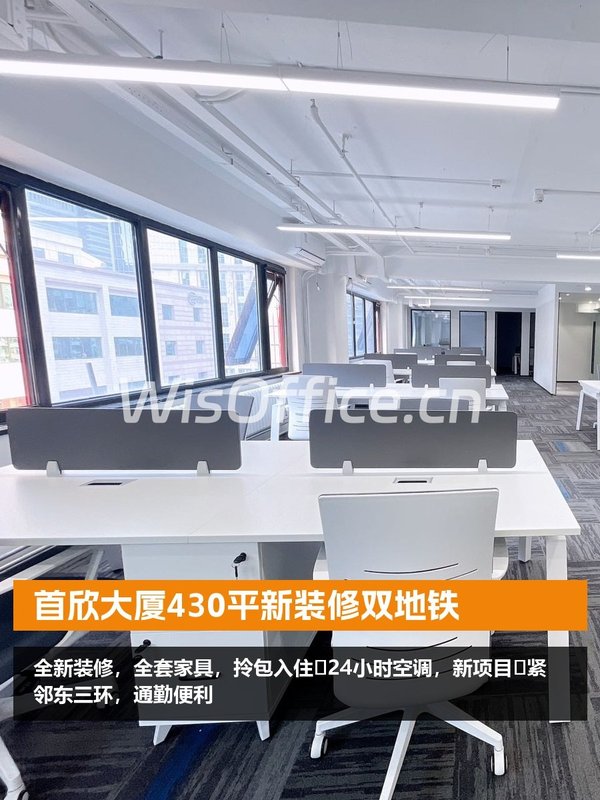 首欣大厦430平新装修双地铁 - 首图