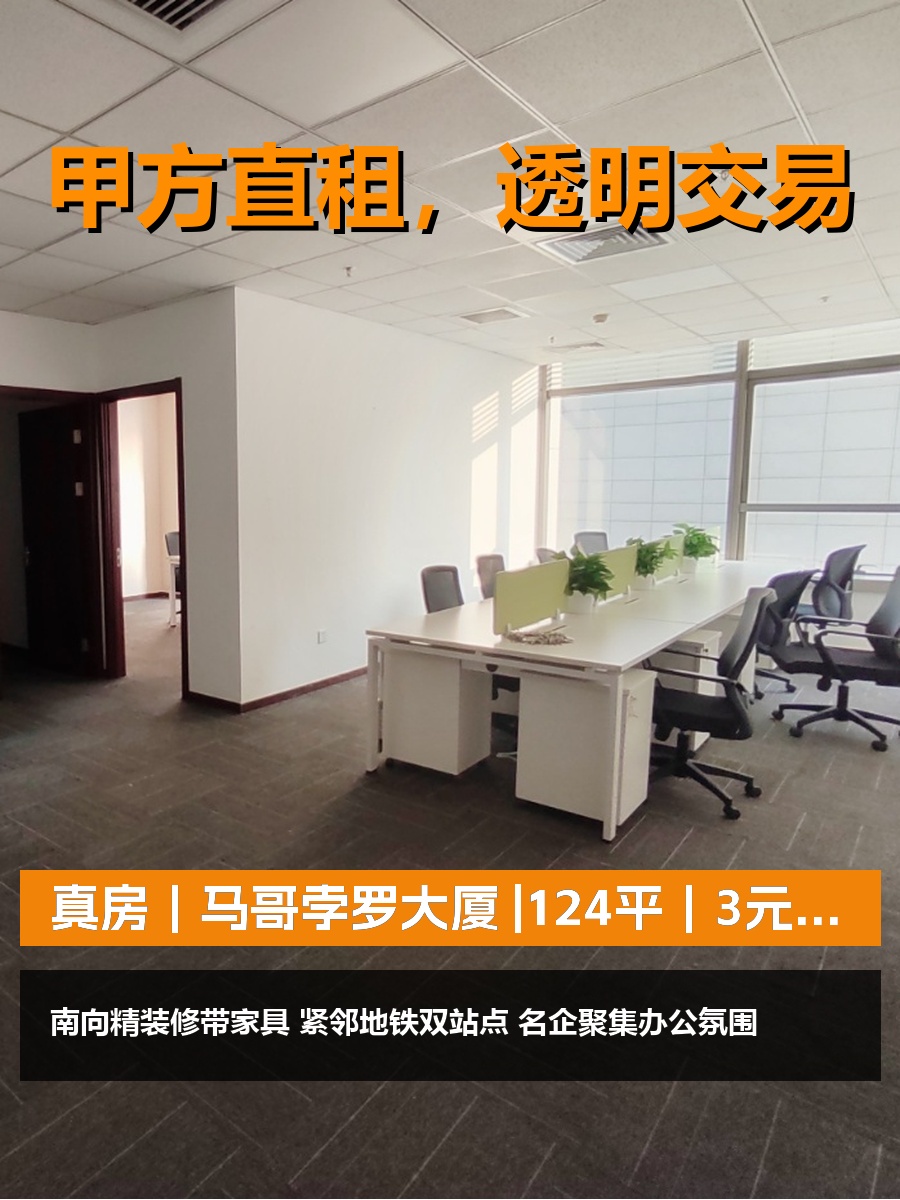 真房｜马哥孛罗大厦 |124平｜3元｜租金够不够低？