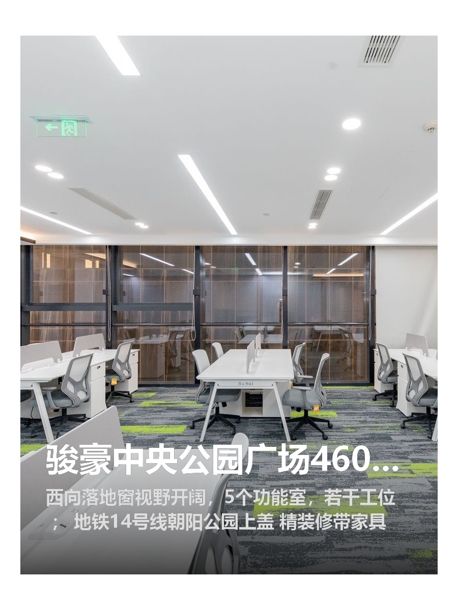 骏豪中央公园广场460平米西向视野