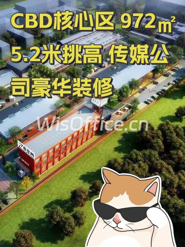 CBD核心区 972㎡ 5.2米挑高 传媒公司豪华装修 - 首图