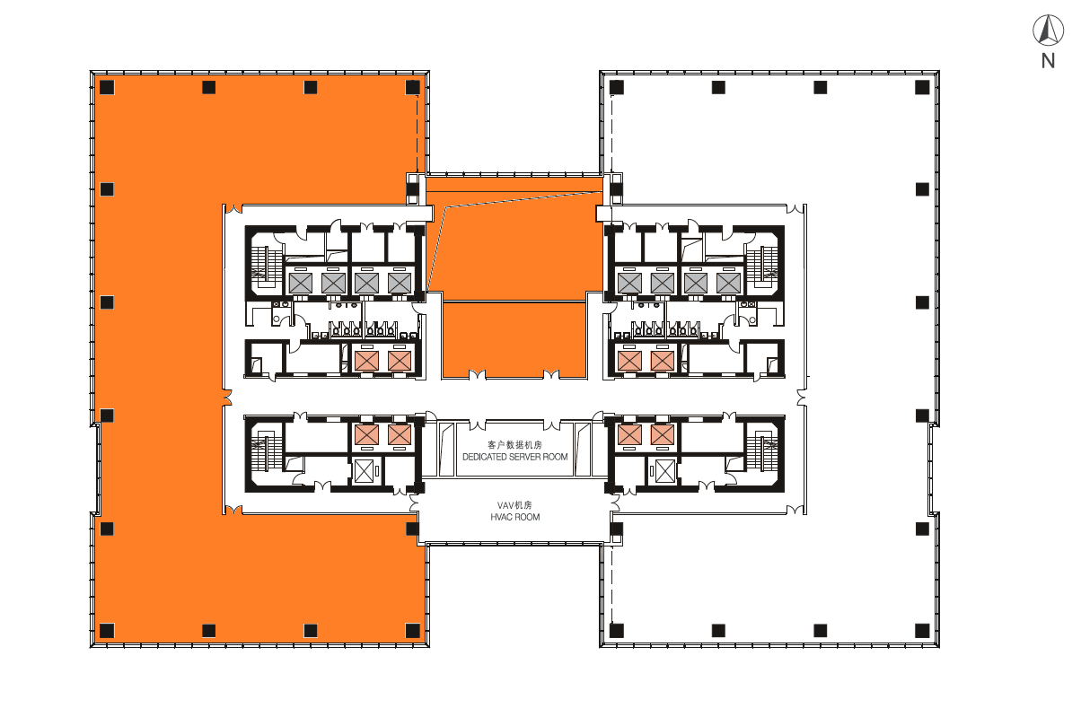 CBD现房IFC2304平 双地铁 带家具 新装修