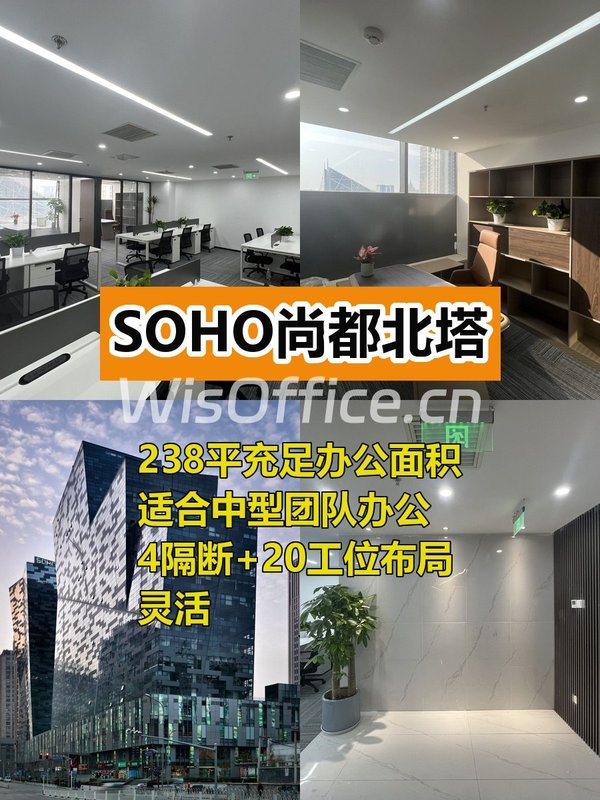 238㎡办公空间 团队扩张一步到位 - 首图