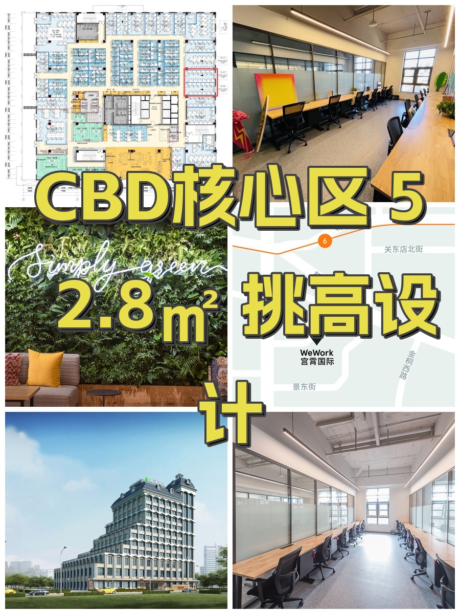 CBD核心区 52.8㎡ 挑高设计