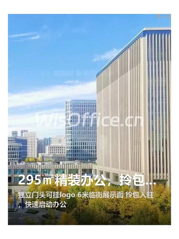 295㎡精装办公，拎包入驻太绝了 - 首图