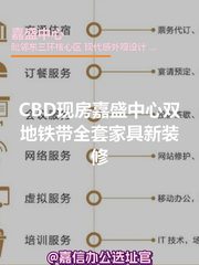 CBD现房嘉盛中心双地铁带全套家具新装修 - 缩略图 1