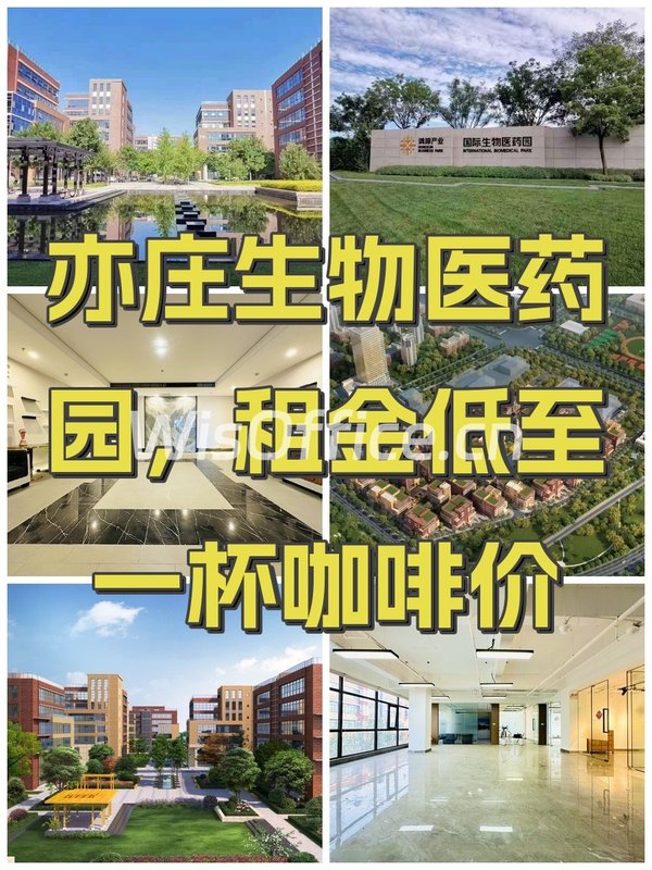 亦庄生物医药园，租金低至一杯咖啡价 - 首图