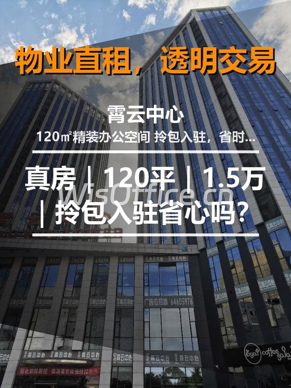 真房｜霄云中心 |120平｜1.5万｜拎包入驻省心吗？ - 首图